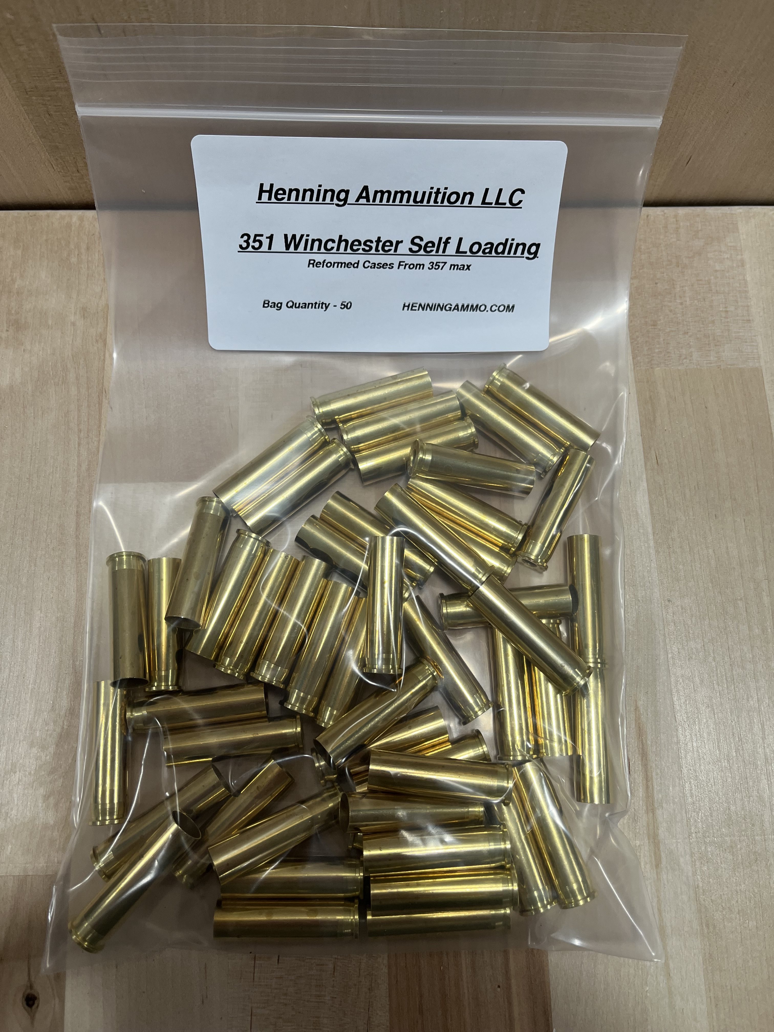 351 Winchester Self Loading Brass - Image 3